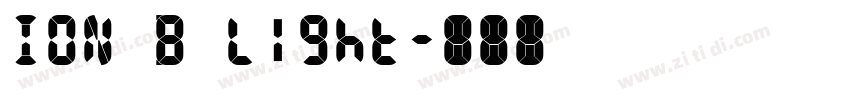 ION B Light字体转换